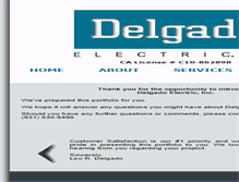 Tablet Screenshot of delgadoelectricinc.com